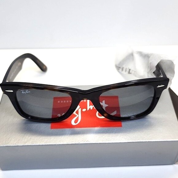 NEW - Ray-Ban RB2140 Wayfarer Sunglasses Havana/Grey Lens 50-22 mm - Unisex - Picture 5 of 9